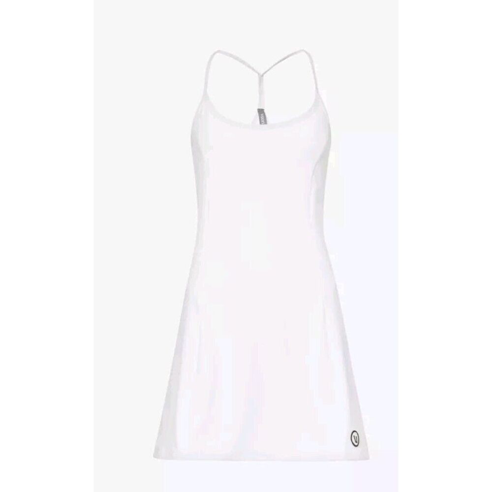 Vuori One Shot Tennis Dress Women's Size XL White Athletic Performance